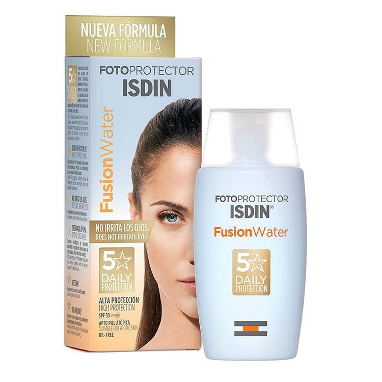 کرم ضد آفتاب بدون رنگ ایزدین SPF 50 مدل nuvea مناسب انواع پوست حجم 50 میلی لیتر