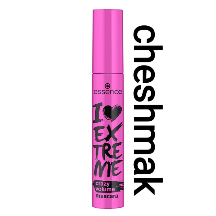 ریمل حجم دهنده اسنس صورتی اورجینال و اصل ساخت ایتالیا Essence Love Extreme Crazy Volume Mascara