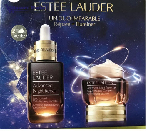 پک دو عددی کرم دور چشم و سرم استیل- لادر مدل advanced night repair
