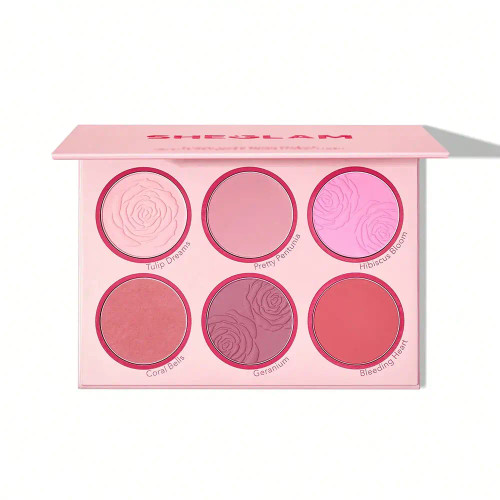 پالت رژگونه 6 رنگ شیگلـ.م FLORAL FLUSH BLUSH BOUQUET
