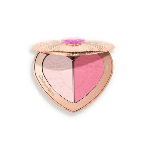 پالت رژ گونه و هایلایتر شارلوت تیلبری مدل Pillow Talk pink