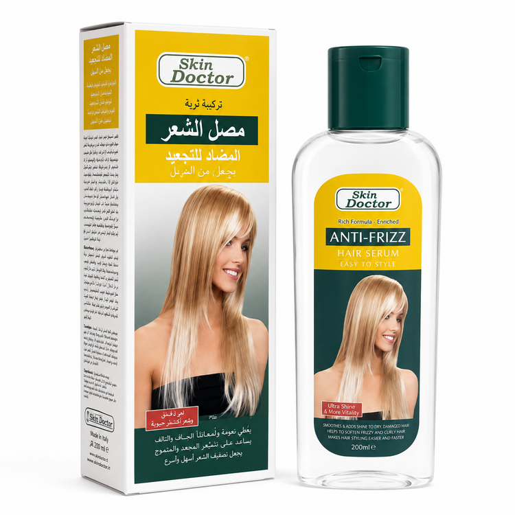 سرم مو ضد وز اسکیـ.ن دکتر با پروتئین ابریشم 125 میلیلیتر ( Anti Frizz Hair Serum with Silk Protein