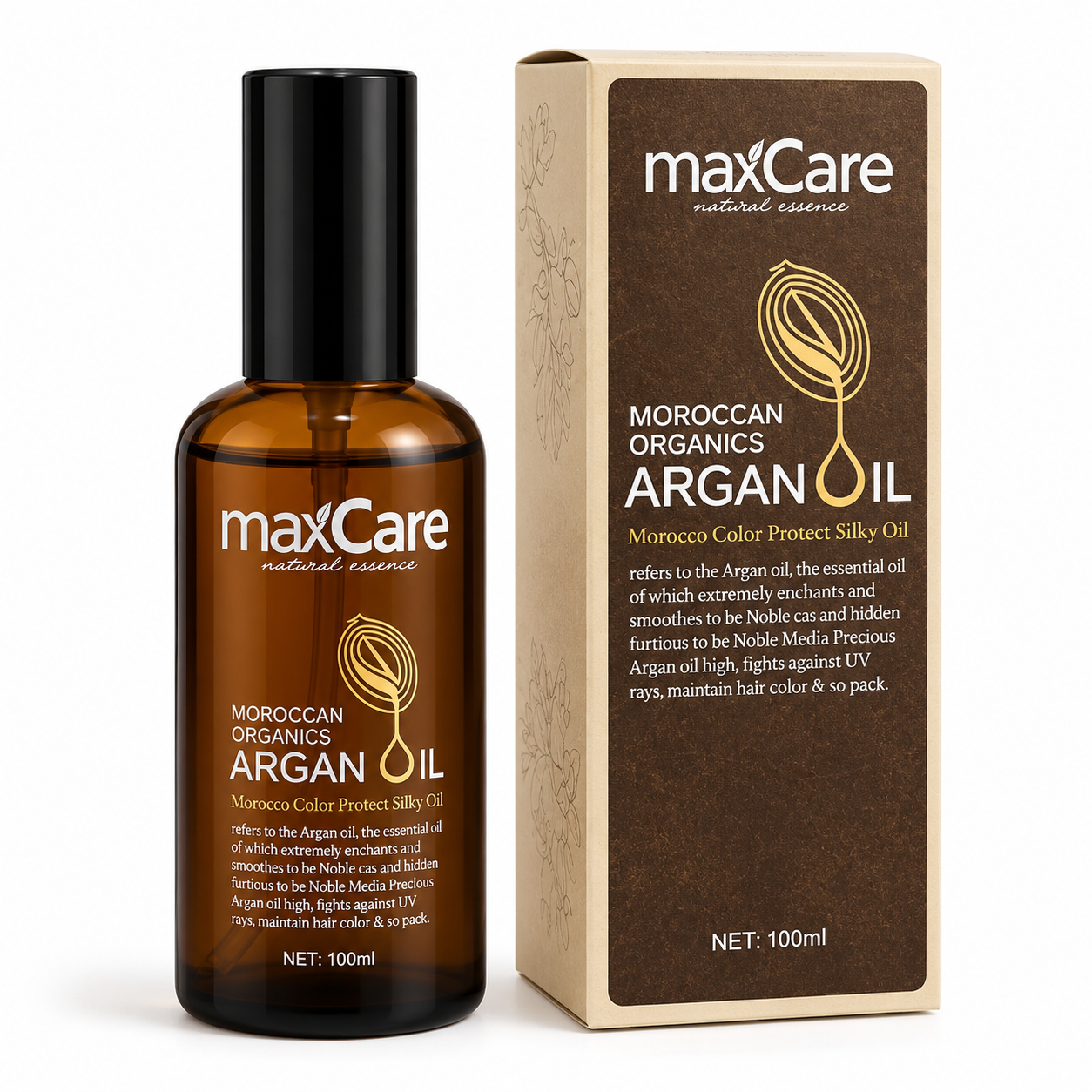 روغن آرگان مکس کر (MaxCare) مراکشی 100 میلی‌لیتر