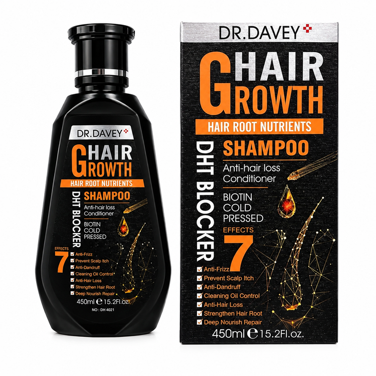 شامپو ضد ریزش دکتر دیوی مشکی (Dr. Davey Hair Growth Shampoo DHT Blocker) 450 میلیلیتر