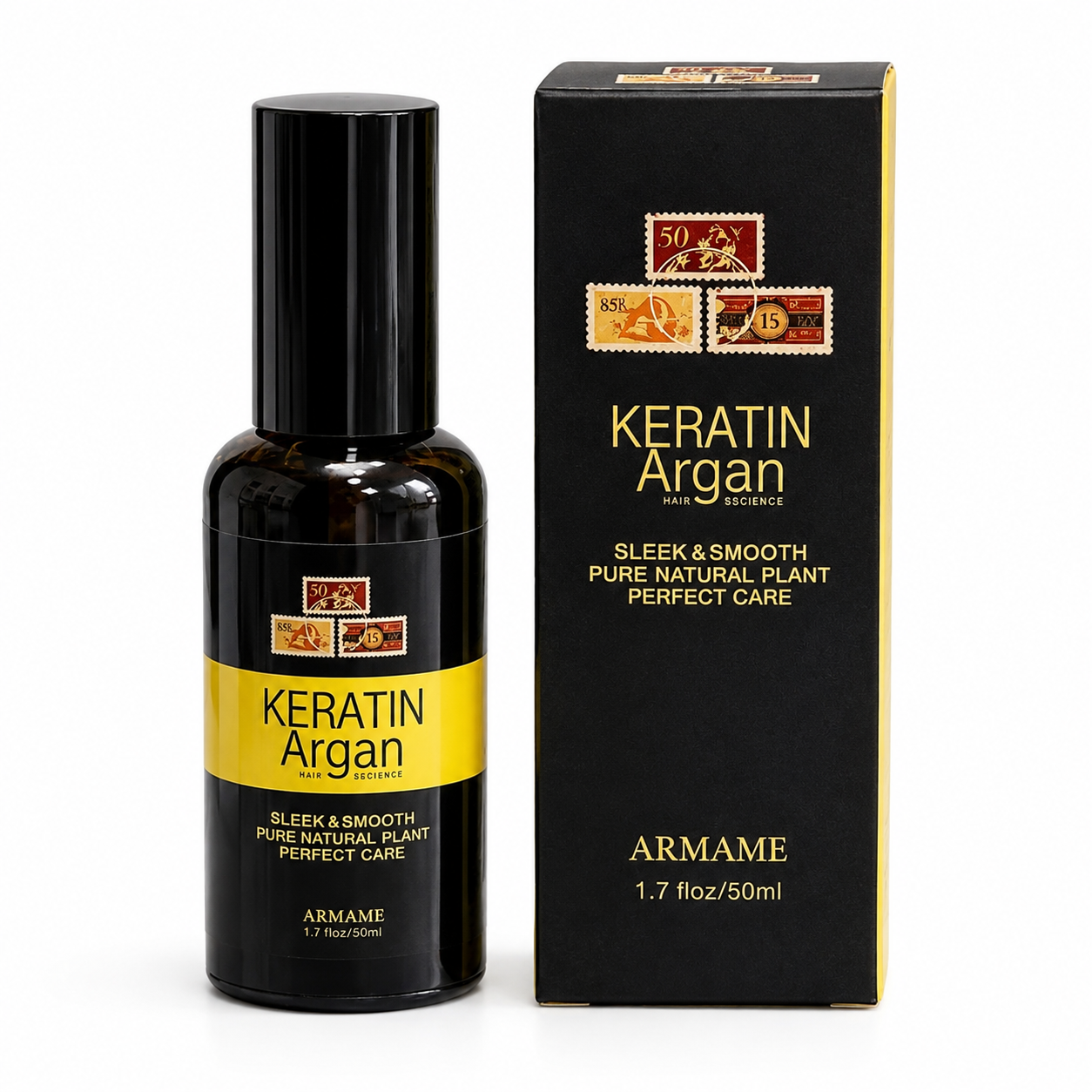 روغن آرگان و کراتین مو آرمام (ARMAME Keratin Argan Hair Oil) | حجم 50 میلی‌لیتر