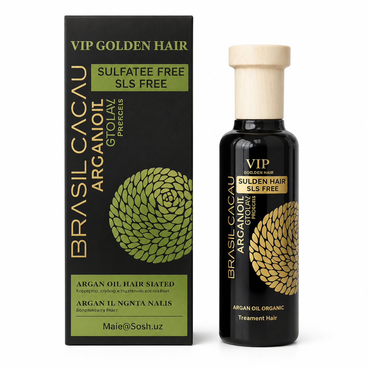 روغن آرگان VIP Golden Hair | حجم 100 میلی‌لیتر
