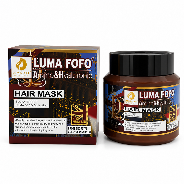 ماسک مو لوما فوفو آمینو و هیالورونیک | LUMA FOFO Hair Mask حجم ۸۰۰ میلیلیتر