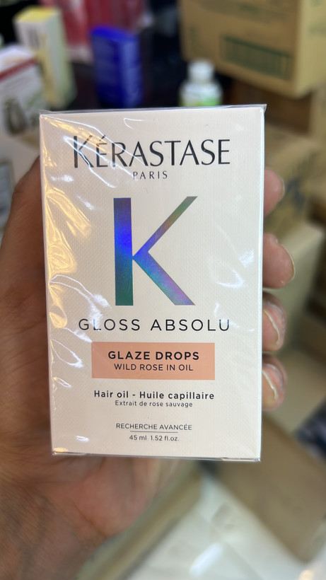 روغن مو ترمیم کننده ، براق کننده و ضد وز شگفت انگیز کراستاس حاوی گل رز وحشی مدل GLOSS ABSOLU