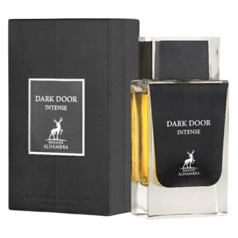 ادکلن مردانه دیورهوم اینتنس الحمبرا مدل  Dark Door Intense حجم 100 میلی لیتر