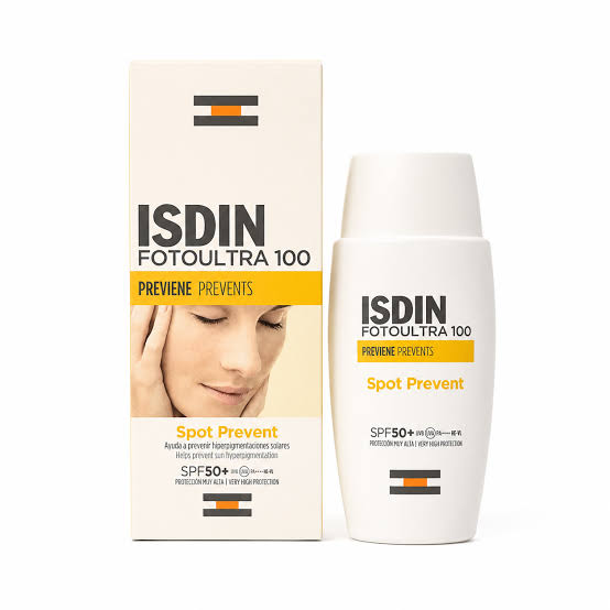 کرم ضد آفتاب بدون رنگ ایزدین SPF 50 مدل spot_prevent100 ‌مناسب انواع پوست حجم 50 میلی‌لیتر
